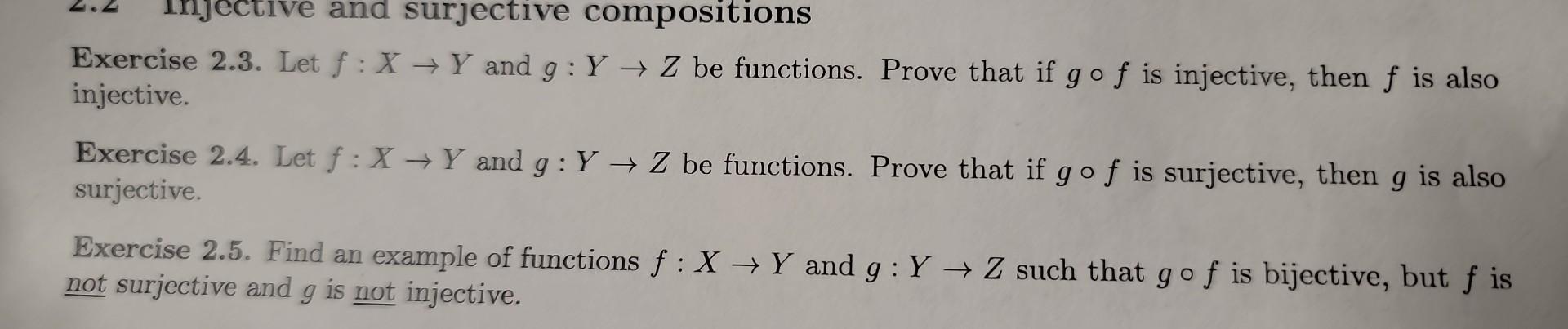 Injective Function Inverse Solved 2.1 Left and right inverses Exercise 2.1. Let X,Y be | Chegg.com