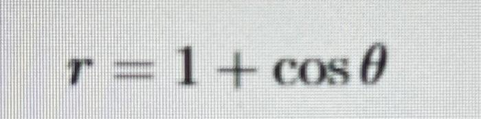 \( r=1+\cos \theta \)