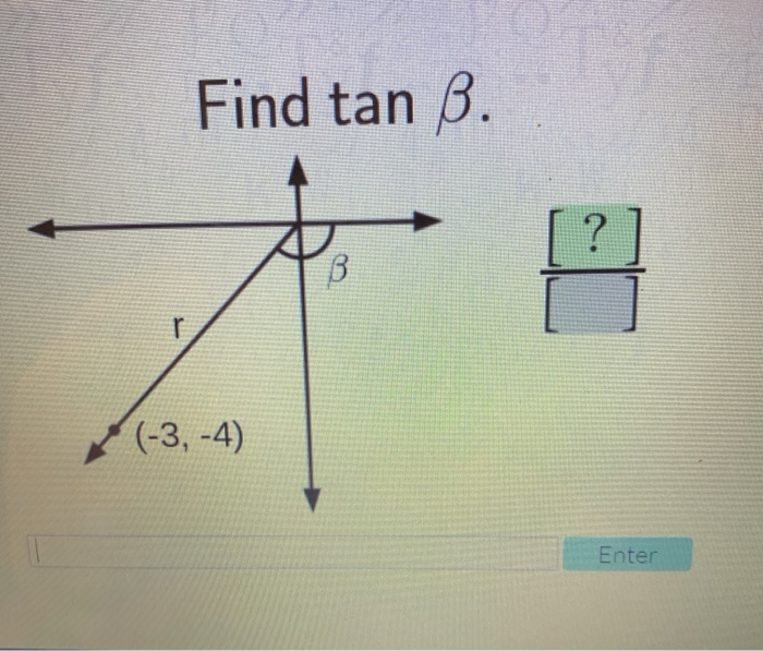 Solved Find Tan Ss 3 4 Enter Chegg Com