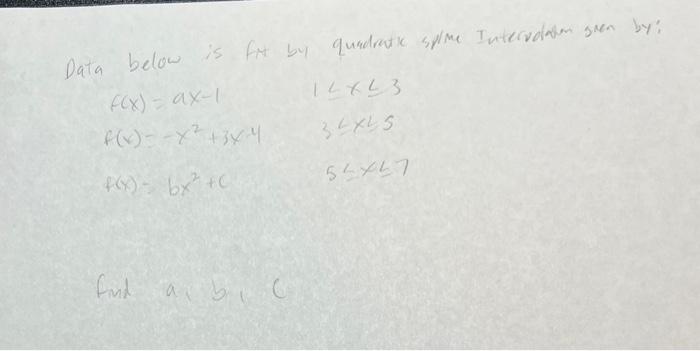 Solved Can I Get Some Help Finding The Coefficient A,b And | Chegg.com