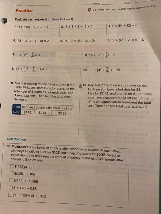 Solved Go Online You can complete your homework online. | Chegg.com