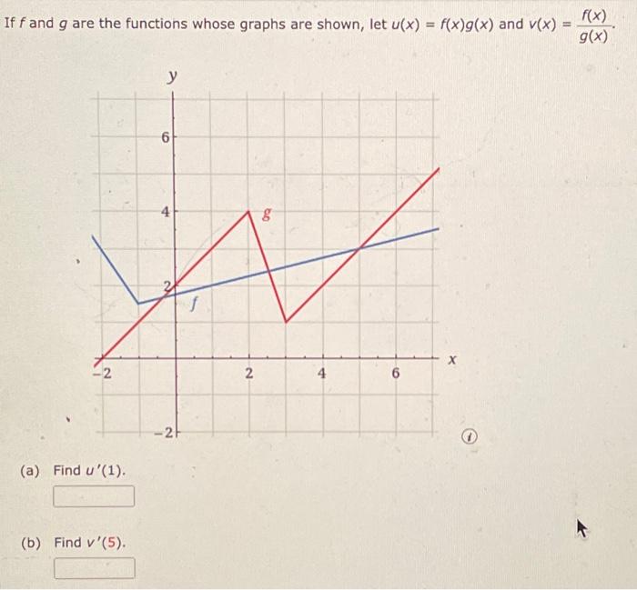 Solved If f and g are the functions whose graphs are shown, | Chegg.com