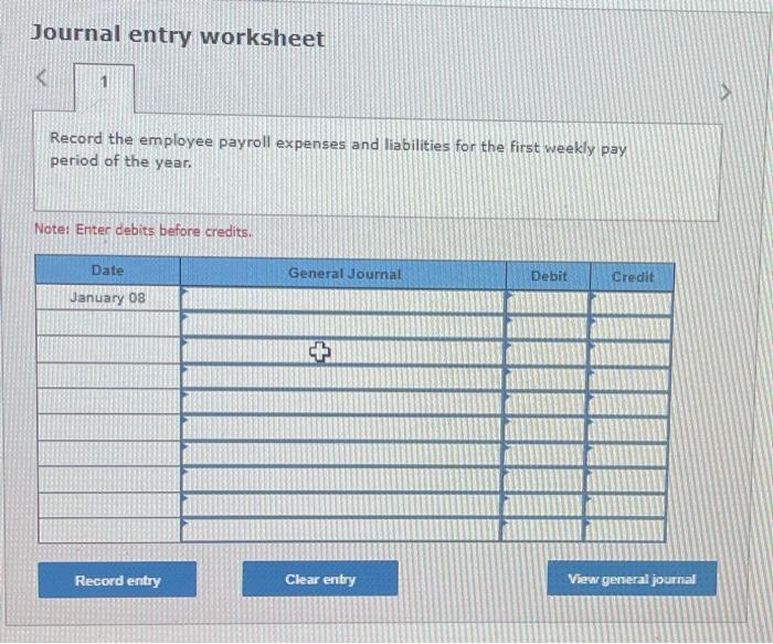 Solved Journal Entry Worksheet Record The Estimated Warranty