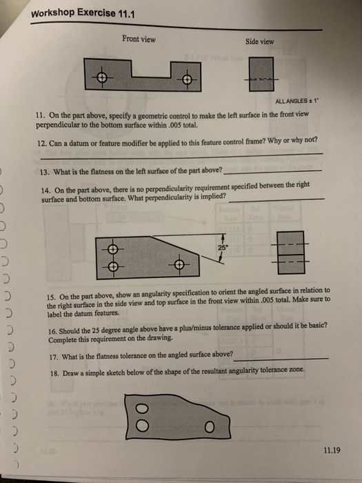 Solved Workshop Exercise 11 1 Front View Side View All An Chegg Com