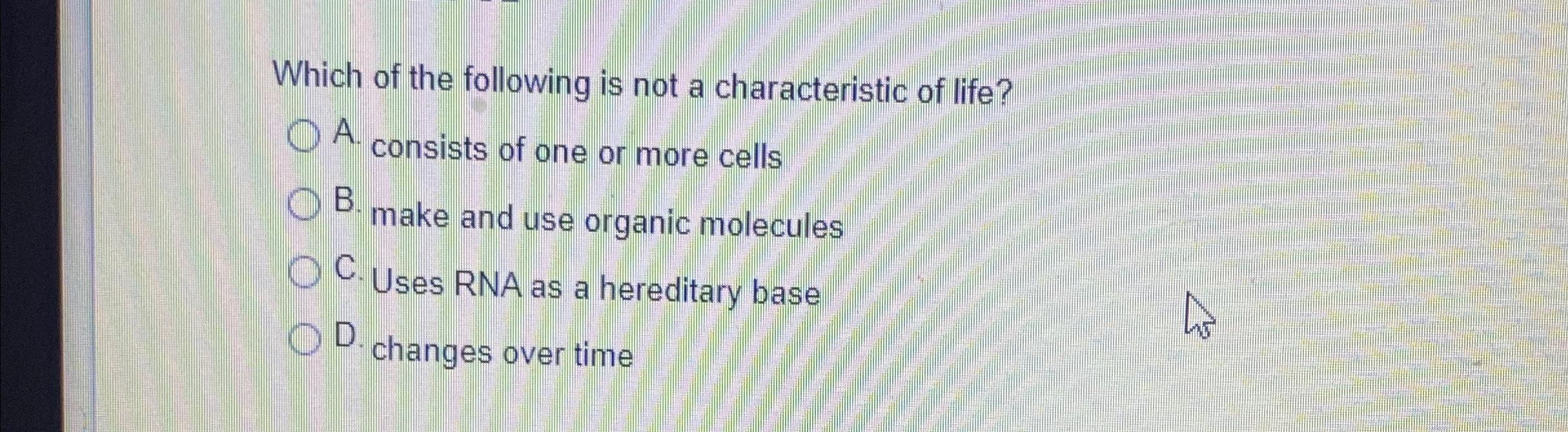 Solved Which of the following is not a characteristic of | Chegg.com