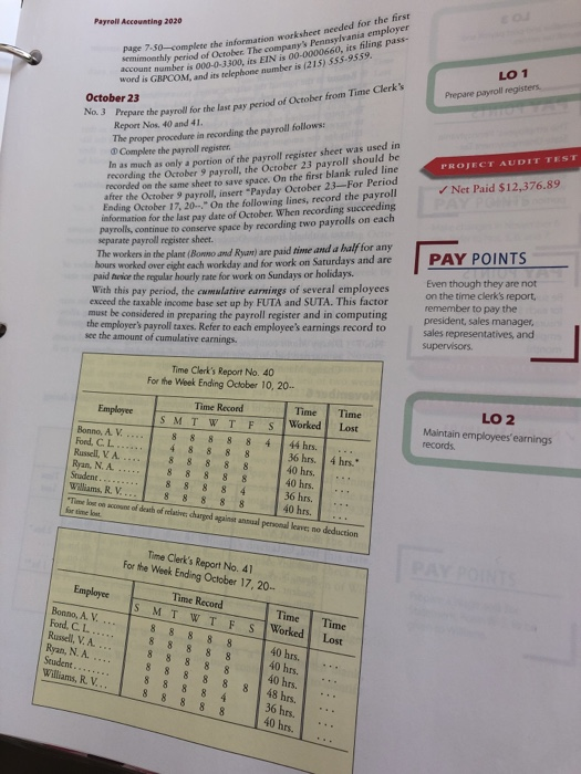 This is the 2020 edition DECEMBER 4 PAYROLL (As you