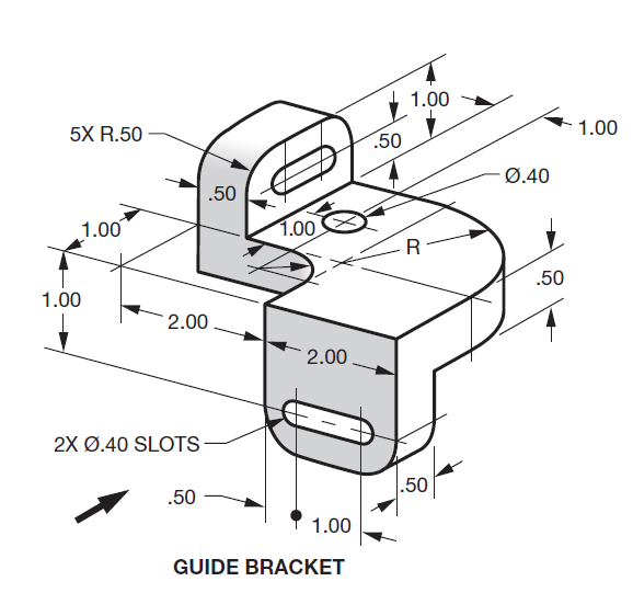 Solved GUIDE BLOCK ASSIGNMENT: ON A 1.00 ﻿IN. ﻿GRID SHEET | Chegg.com