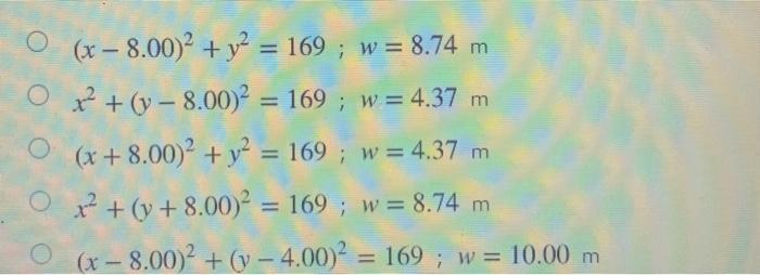 Solved Write the equation of the given circle in standard | Chegg.com