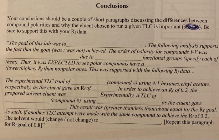 Solved Thin Layer Chromatography Lab Informal Reportthis Is Chegg Com