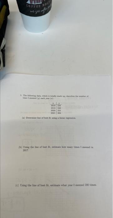 how to find line of best fit using linear regression