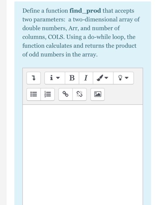 Solved Define a function find_prod that accepts two | Chegg.com