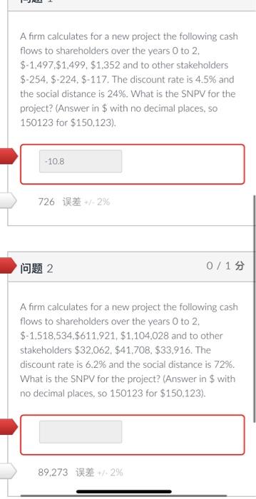 Solved A Firm Calculates For A New Project The Following