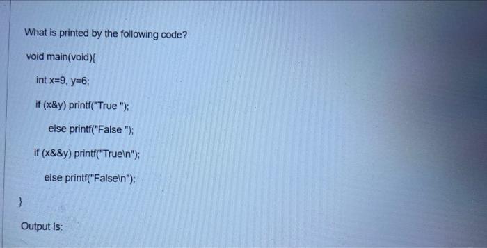 Solved What is printed by the following code? void | Chegg.com