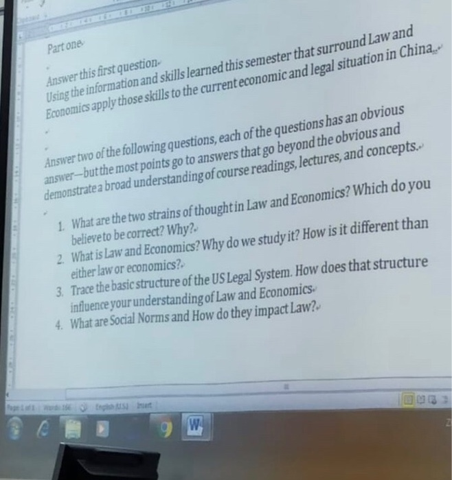 Solved Partone Answer this first question- Using the | Chegg.com