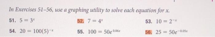 Solved I am having toruble solving #52 & #56. (They are | Chegg.com
