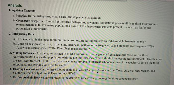Solved Are "Ecotypes" Incipient Species? One of the most | Chegg.com