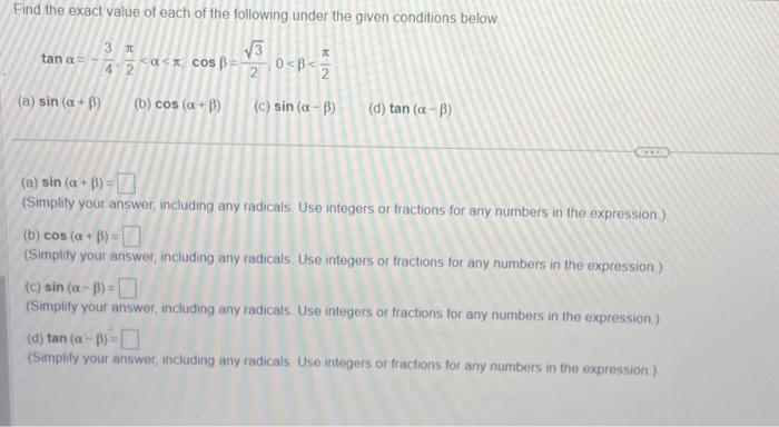 Solved tanα=−43,2π