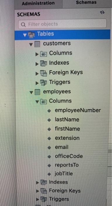 Solved 6- Write a SQL statement the shows the list of | Chegg.com