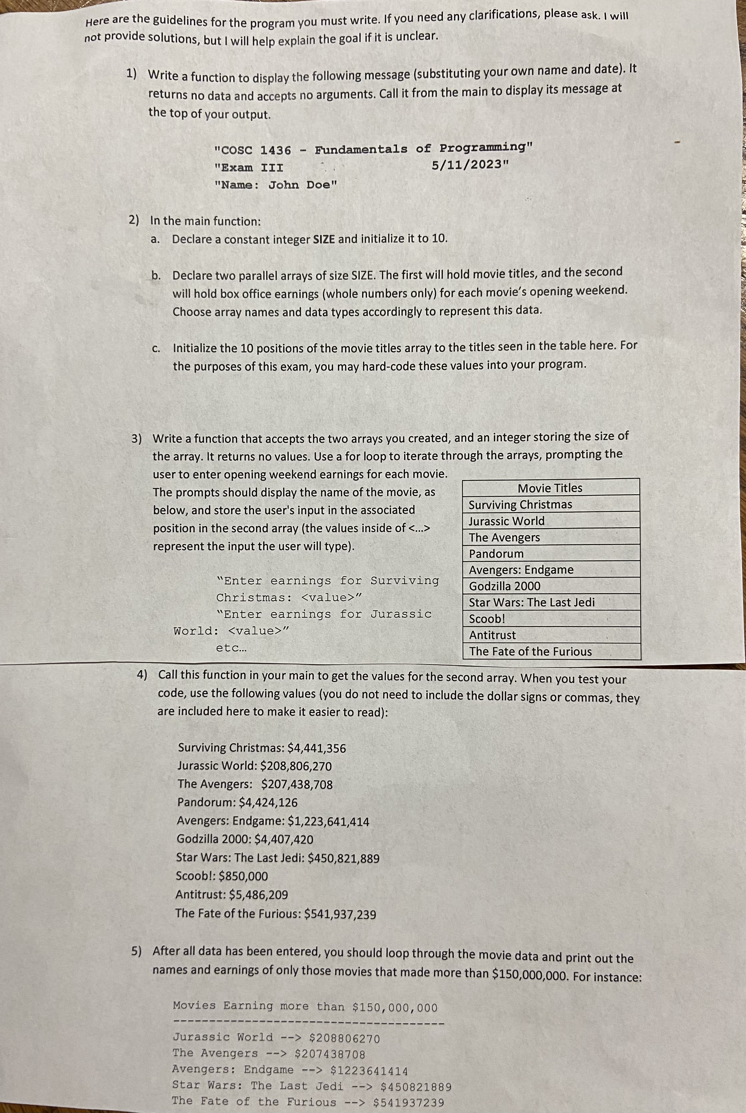 Solved Can you please send me the c++ ﻿code. Call this | Chegg.com