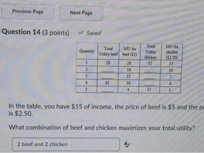 Solved Previous Page Next Page Question 14 (3 points)