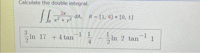 Solved Evaluate the double integral by first identifying it | Chegg.com
