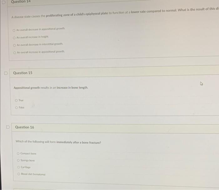 Solved D Match the zone of the epiphyseal plate with the | Chegg.com