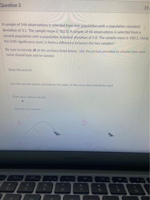 Solved A sample of 146 observations is selected from one | Chegg.com