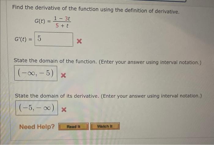 Solved Find the derivative of the function using the | Chegg.com