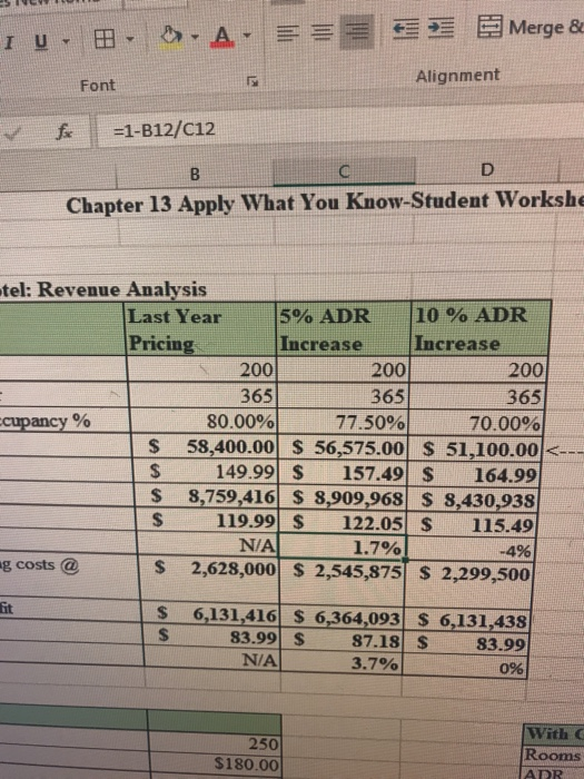 Solved What Does This Formula Mean On An Excel Worksheet