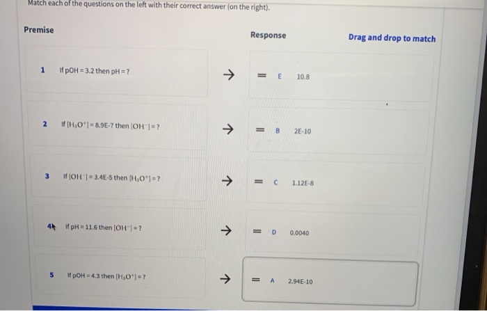 Solved Match each of the questions on the left with their | Chegg.com