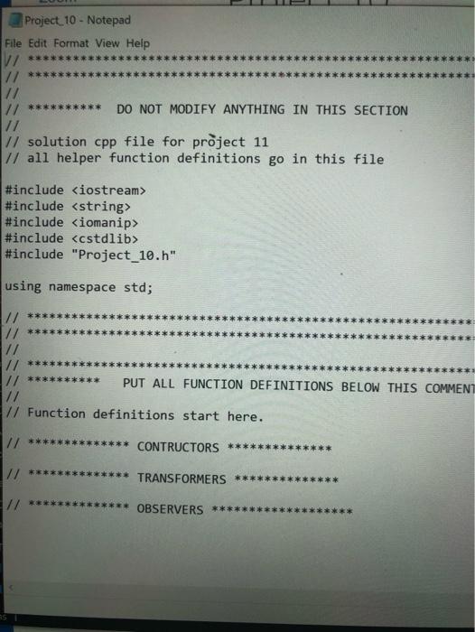 Solved Spring 2021 CPE211 Project Assignment Project 10 | Chegg.com