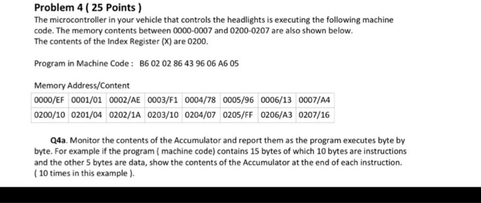 Problem 4 25 Points The Microcontroller In Your Chegg Com