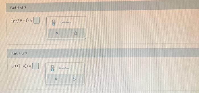 Solved The graphs of f and g are shown. Evaluate the | Chegg.com