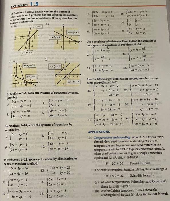 Solved In Problems 1 and 2 , decide whether the system of | Chegg.com