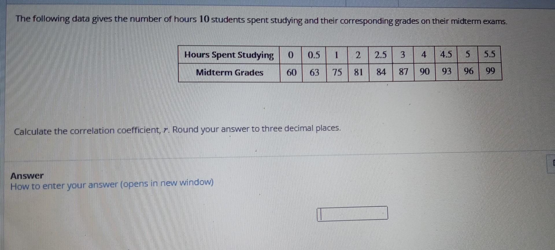 Solved The following data gives the number of hours 10 | Chegg.com