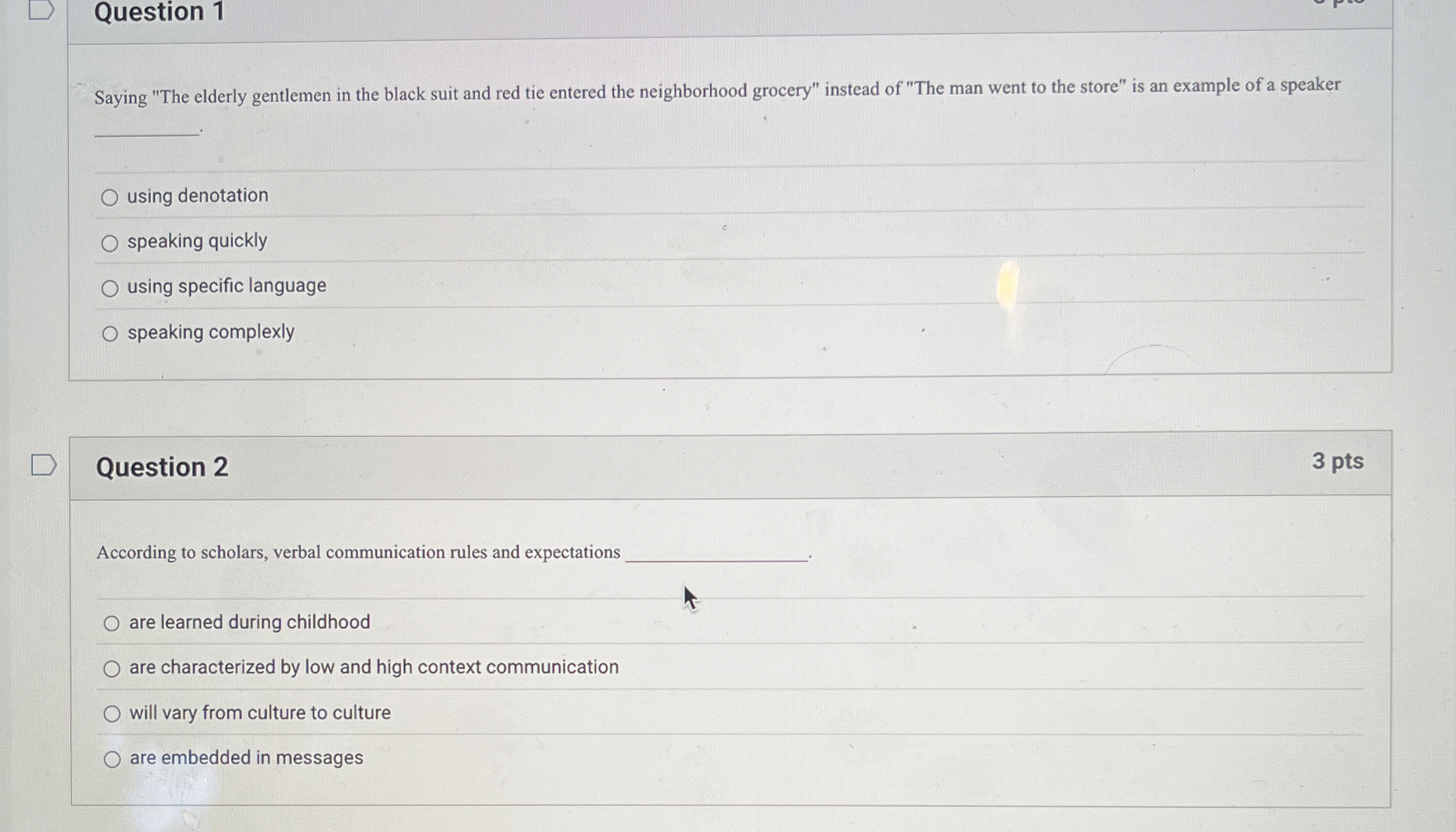 Solved Question 1Saying "The elderly gentlemen in the black