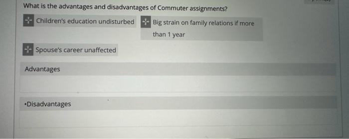 Solved What is the advantages and disadvantages of Commuter | Chegg.com