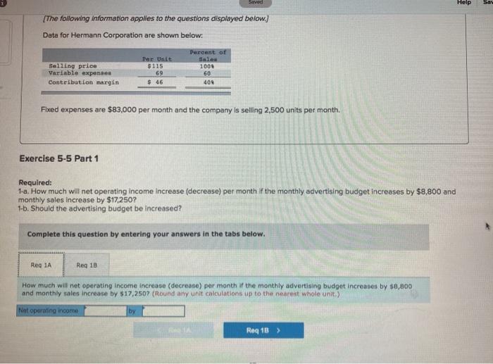 Solved Saved Help Help Sa The following information applies | Chegg.com