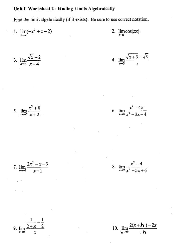 solved-unit-i-worksheet-2-finding-limits-algebraically-chegg