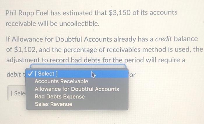 Solved Phil Rupp Fuel has estimated that $3,150 of its | Chegg.com