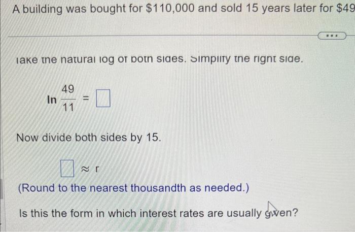 Solved A building was bought for $110,000 and sold 15 years | Chegg.com