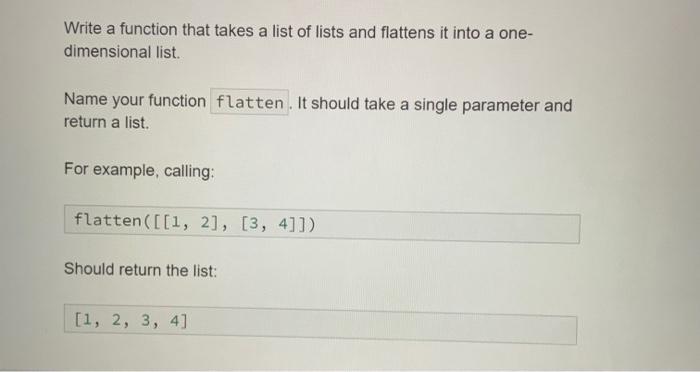Solved Write a function that takes a list of lists and | Chegg.com