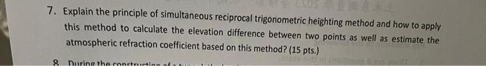 Solved 7. Explain the principle of simultaneous reciprocal | Chegg.com