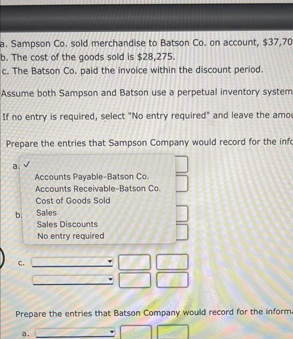 Solved Journalize the following merchandise transactions.