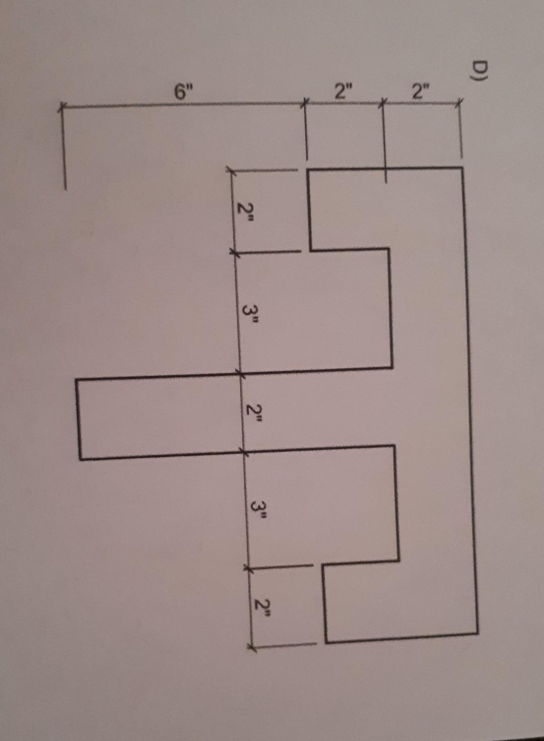 Solved 3" 3" 3" ..8 6" D) 2" 2" 2" 3 3" 2" 2" 6" | Chegg.com