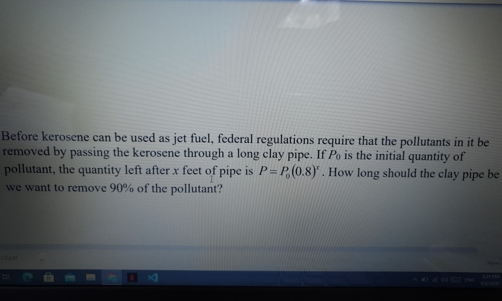 Solved Before kerosene can be used as jet fuel, federal