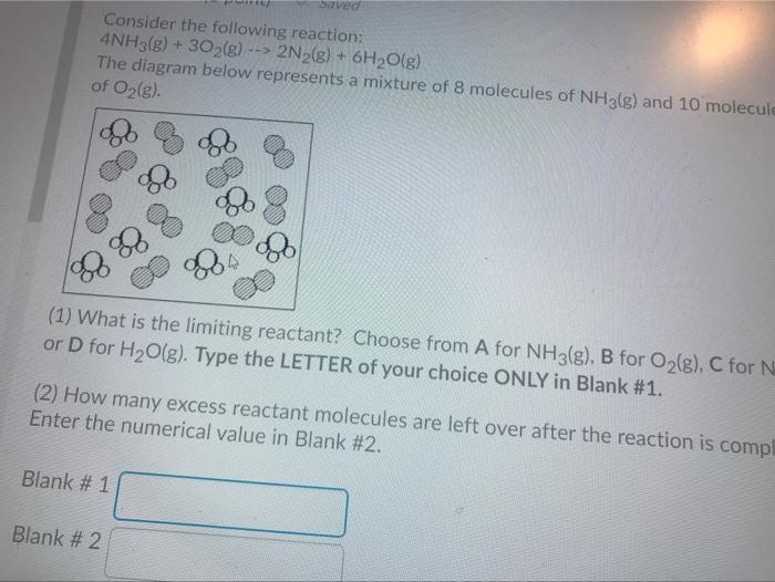 Solved Barved Consider The Following Reaction 4nh3g 2410