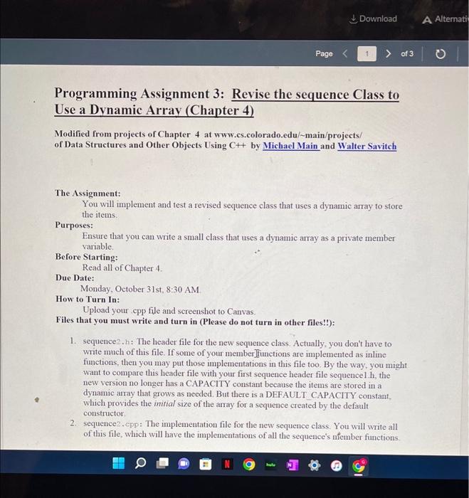 Solved Use A Dynamic Array (Chapter 4) Modified From | Chegg.com