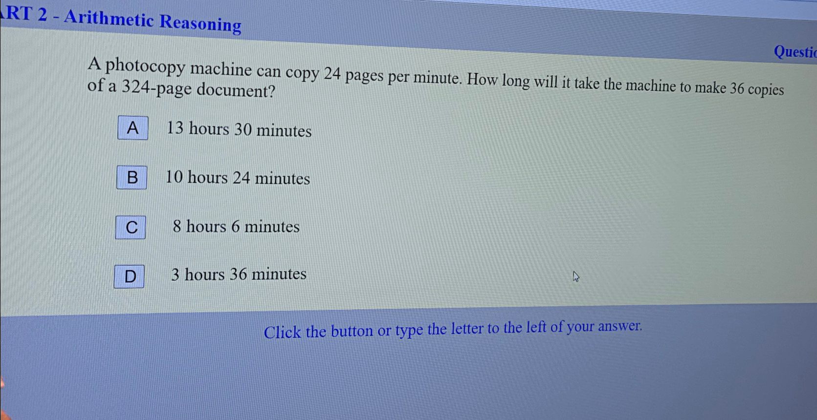 Solved RT 2 -Arithmetic ReasoningA photocopy machine can | Chegg.com