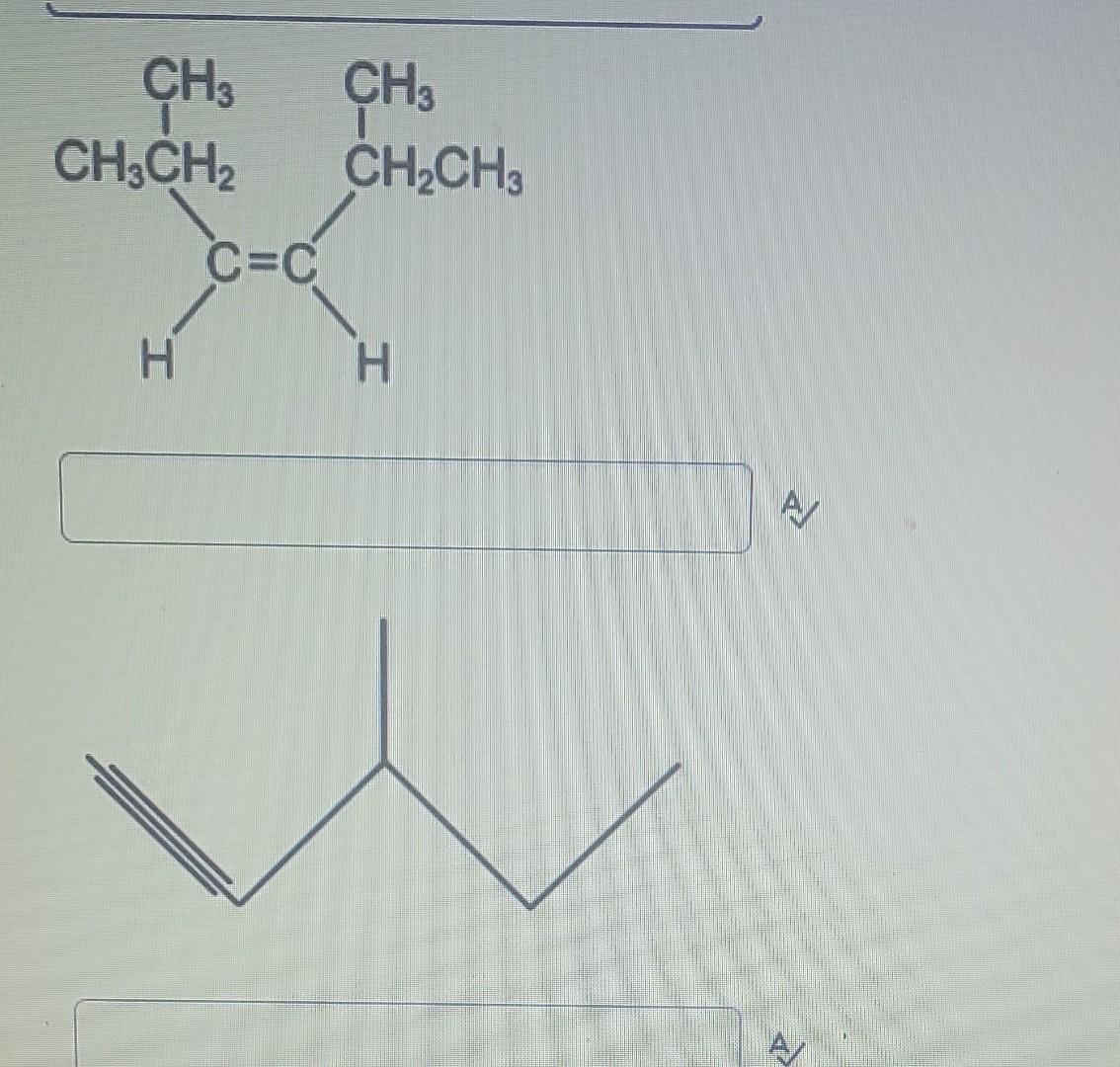 Solved CH, CH₃ CH3CH2 CH2CH3 C=C H H A | Chegg.com